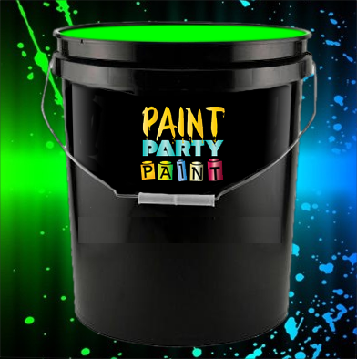 Black Light Paint - Washable Fluorescent - 5 Gallon Green