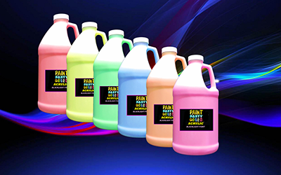 ½ Gallon Acrylic Blacklight Paint - Assortment