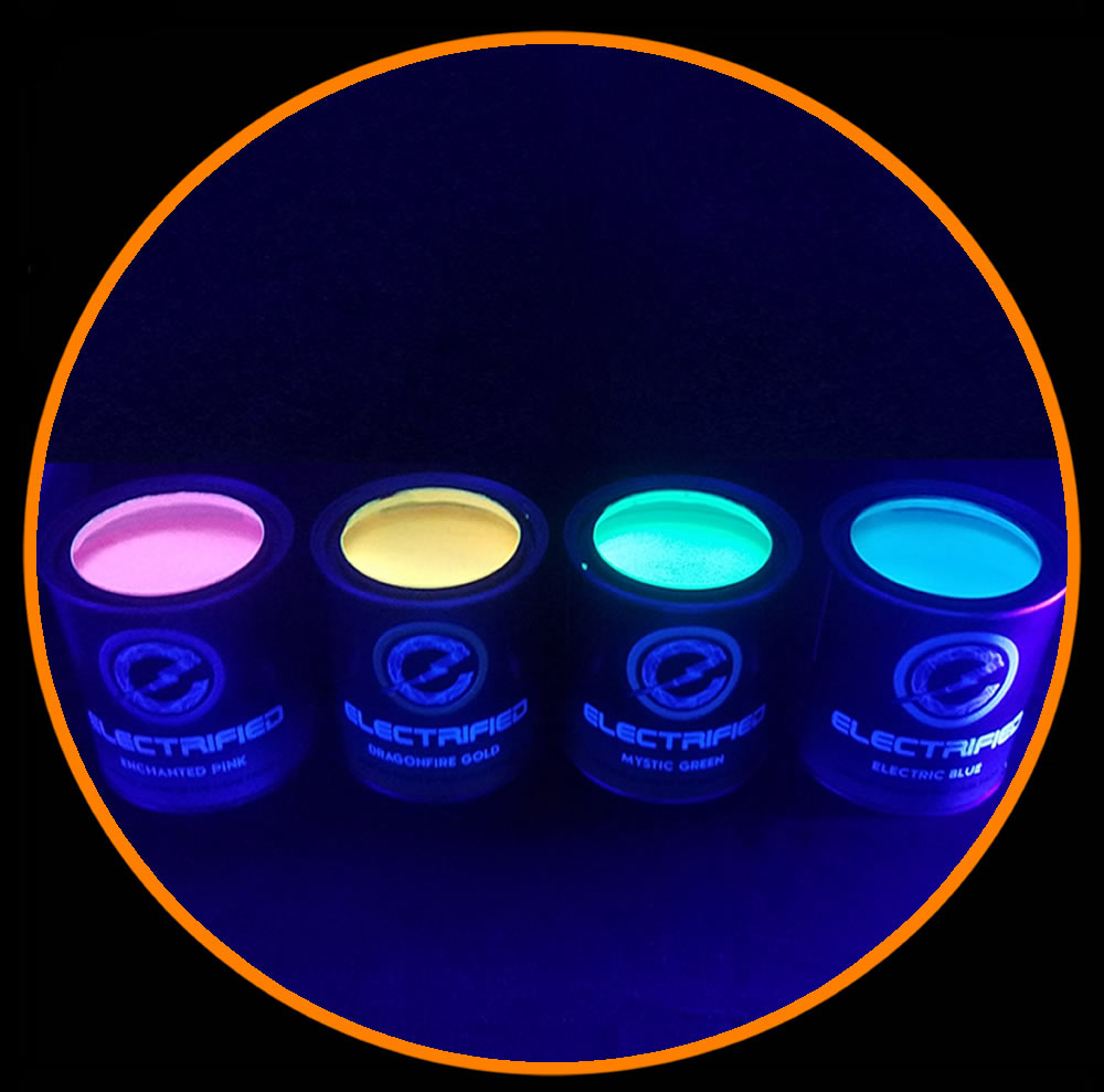 best glow in the dark acrylic paint pink yellow green blue