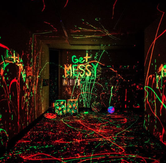 haunted splatter room